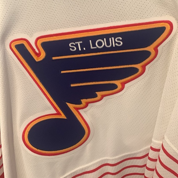 Incredible Game Cut Autographed St Louis Blues Home White Jersey Brett Hull 1996 - Picture 2 of 10